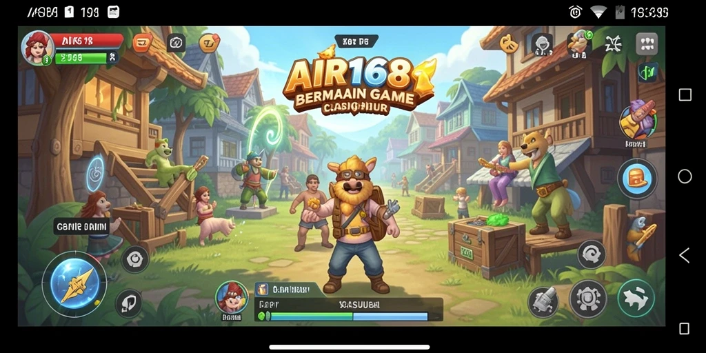 Tampilan gameplay AIR168 yang seru dan menghibur.