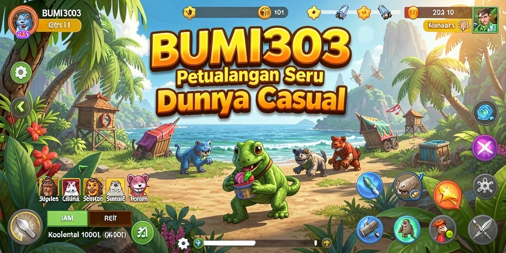 Tampilan gameplay BUMI303 yang seru dan interaktif.