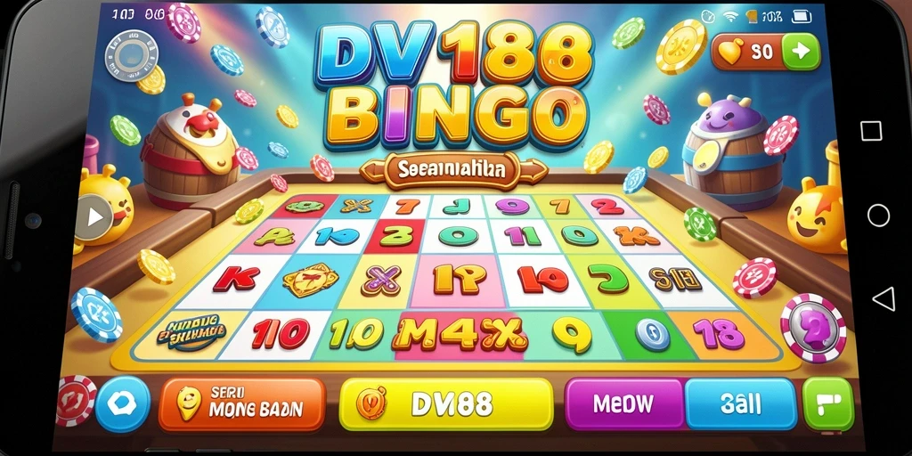 Tampilan gameplay seru dari permainan Bingo di DV188.