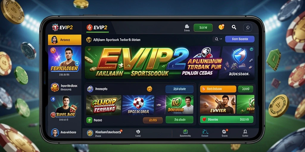 Tampilan menarik dan gameplay interaktif di aplikasi Sportsbook.