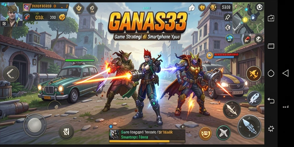 Tampilan menarik dari gameplay strategis di GANAS33.