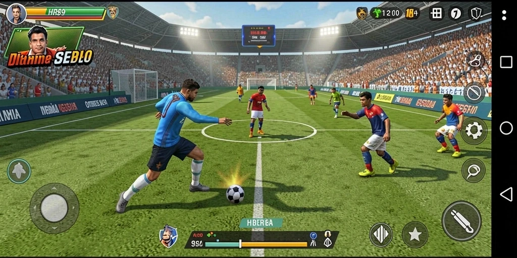 Menampilkan aksi seru dalam permainan olahraga HR89.
