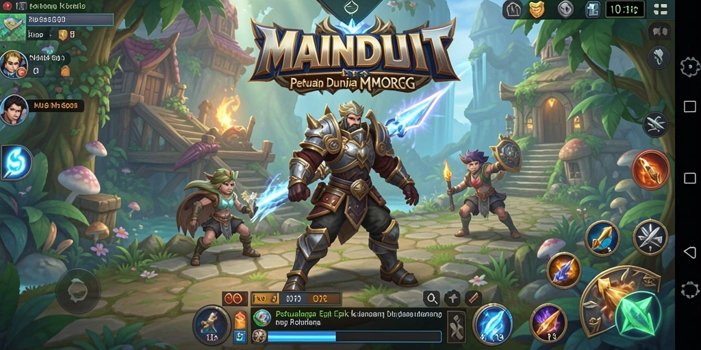 Gameplay seru dalam dunia MMORPG yang imersif.