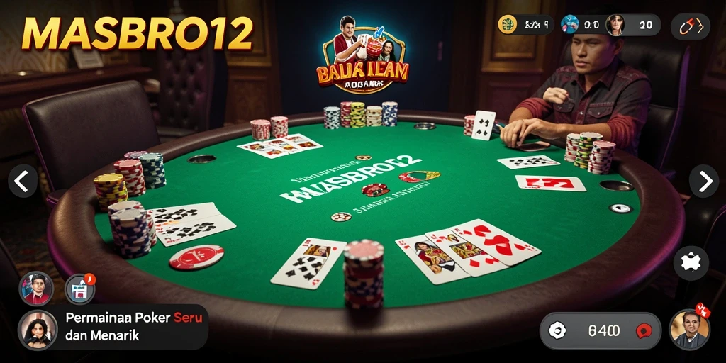 Tampilan gameplay seru di MASBRO12 dengan pemain aktif.