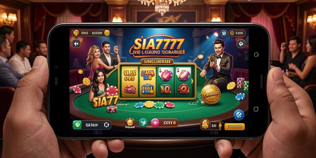 Tampilan gameplay Live Casino yang mendebarkan di SIA777.