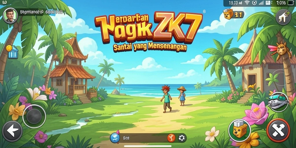 Tampilan gameplay ZK7 yang menyenangkan dan santai.